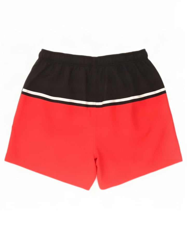 Shorts esportivo feminino Umbro XL vermelho colorblock poliéster