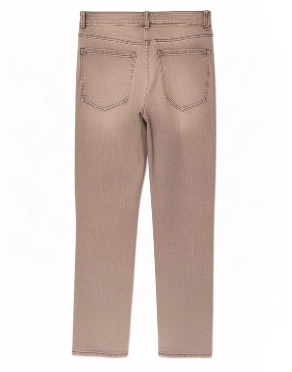 Marks & Spencer Feminino The Sienna Straight Jeans Reino Unido 12 Médio W30 L28 Cinza