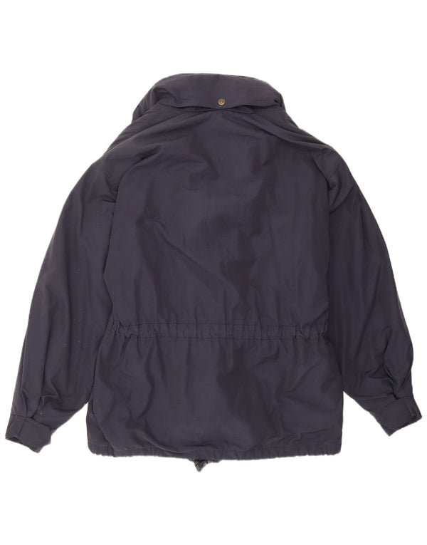 Jaqueta corta-vento masculina Bailo com capuz IT 46 algodão azul marinho pequeno