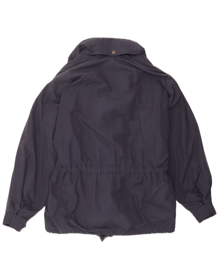 Jaqueta corta-vento masculina Bailo com capuz IT 46 algodão azul marinho pequeno