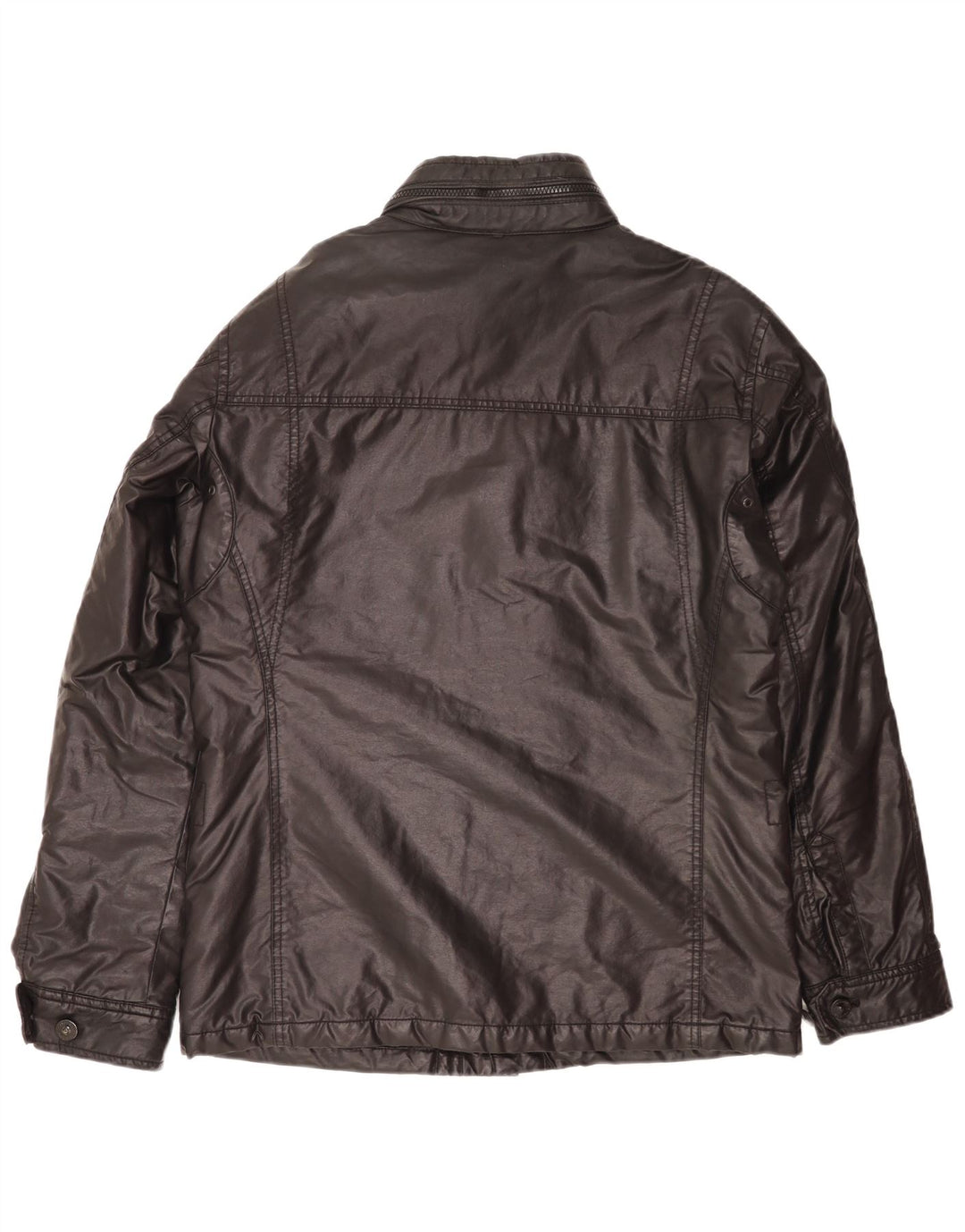 Jaqueta utilitária masculina de algodão encerado Strellson IT 50 grande algodão preto