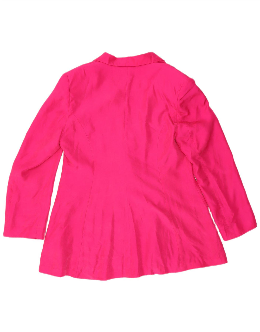 Jaqueta blazer feminina Yorn com 1 botão UE 40 seda rosa médio