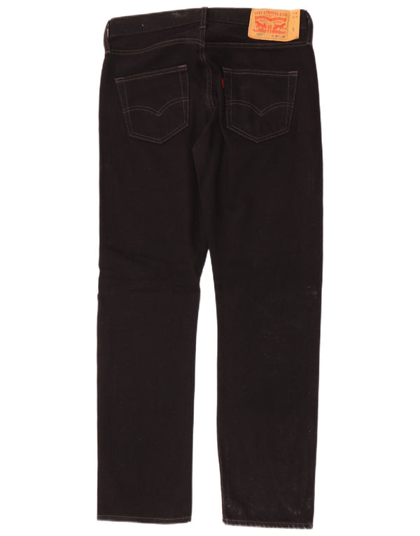 Jeans Levi's 501 Straight Masculino W30 L30 Algodão Preto