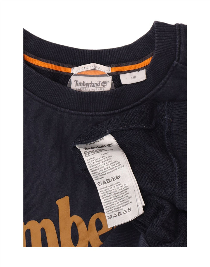 Moletom masculino Timberland Graphic Regular Fit pequeno azul marinho