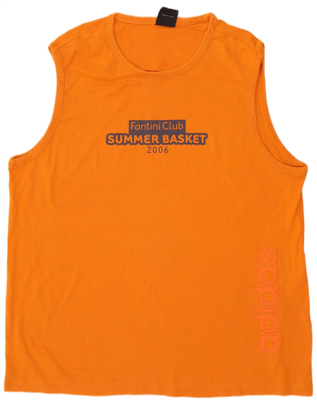 Adidas Mens Graphic Vest Top XL Laranja Algodão