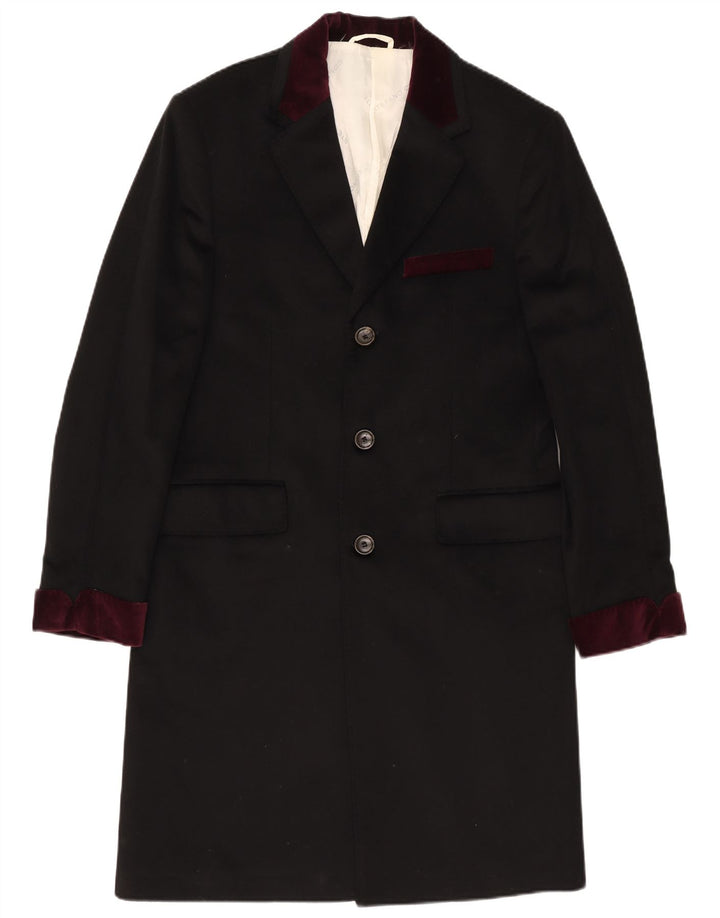 Sobretudo masculino Stefano Conti IT 50 grande caxemira preta