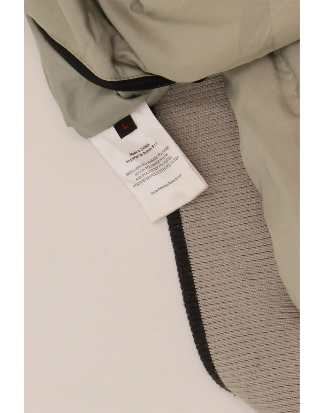 Jaqueta masculina acolchoada reversível com capuz Bear UK 40 grande poliamida cinza