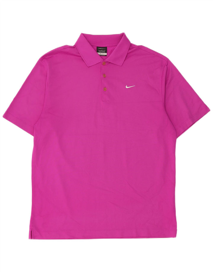 Camisa polo masculina Nike Dri Fit grande poliéster rosa
