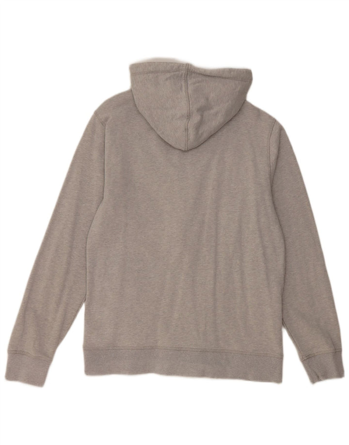 Suéter masculino Marks & Spencer Blue Harbor Zip com capuz e algodão cinza médio