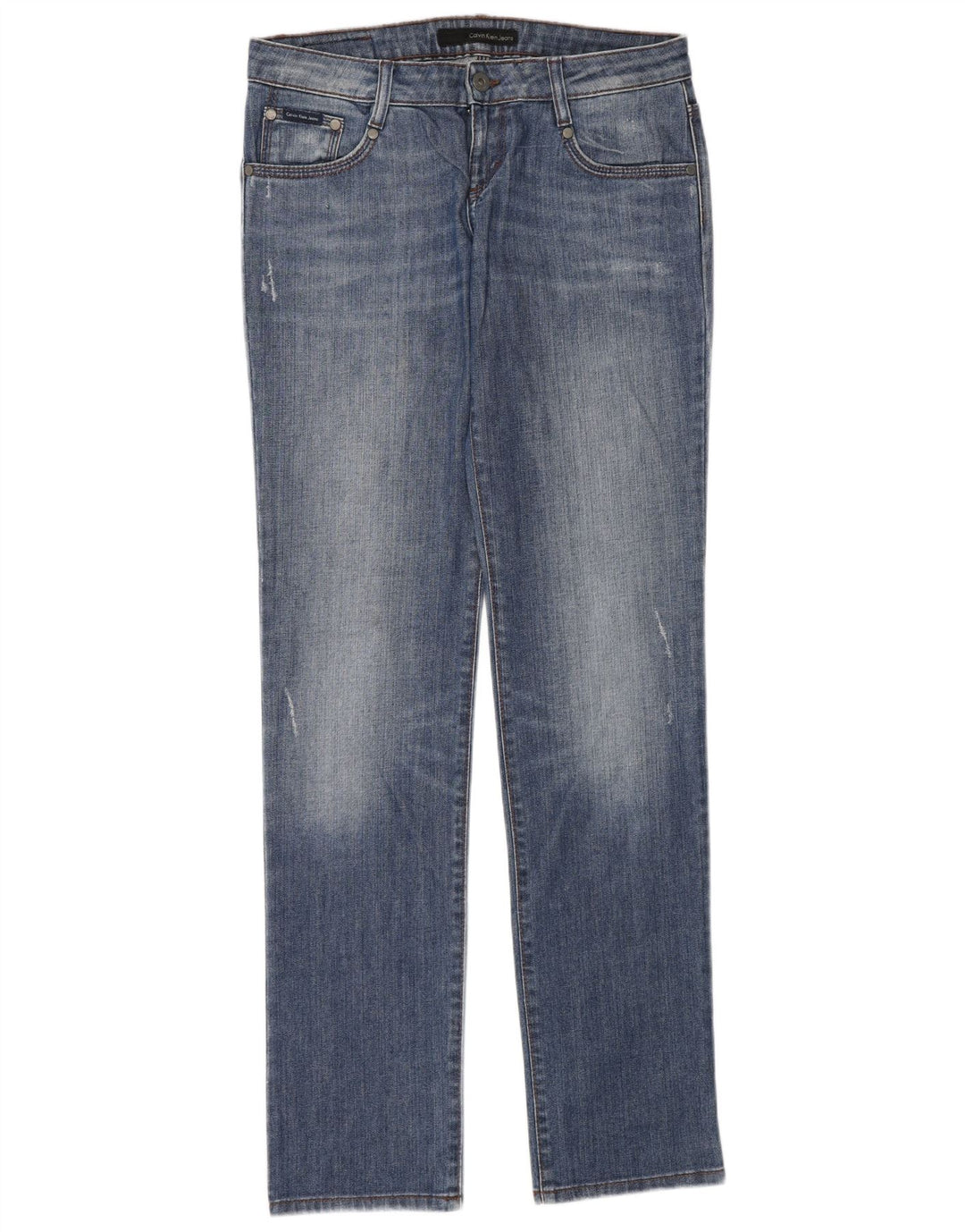 Calvin Klein Jeans Slim Feminino W29 L33 Azul Algodão