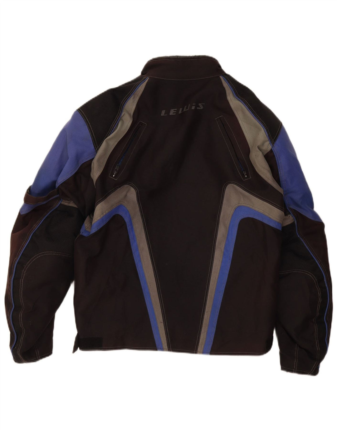 Jaqueta masculina Lewis Graphic Racer UK 38 médio preto colorblock nylon