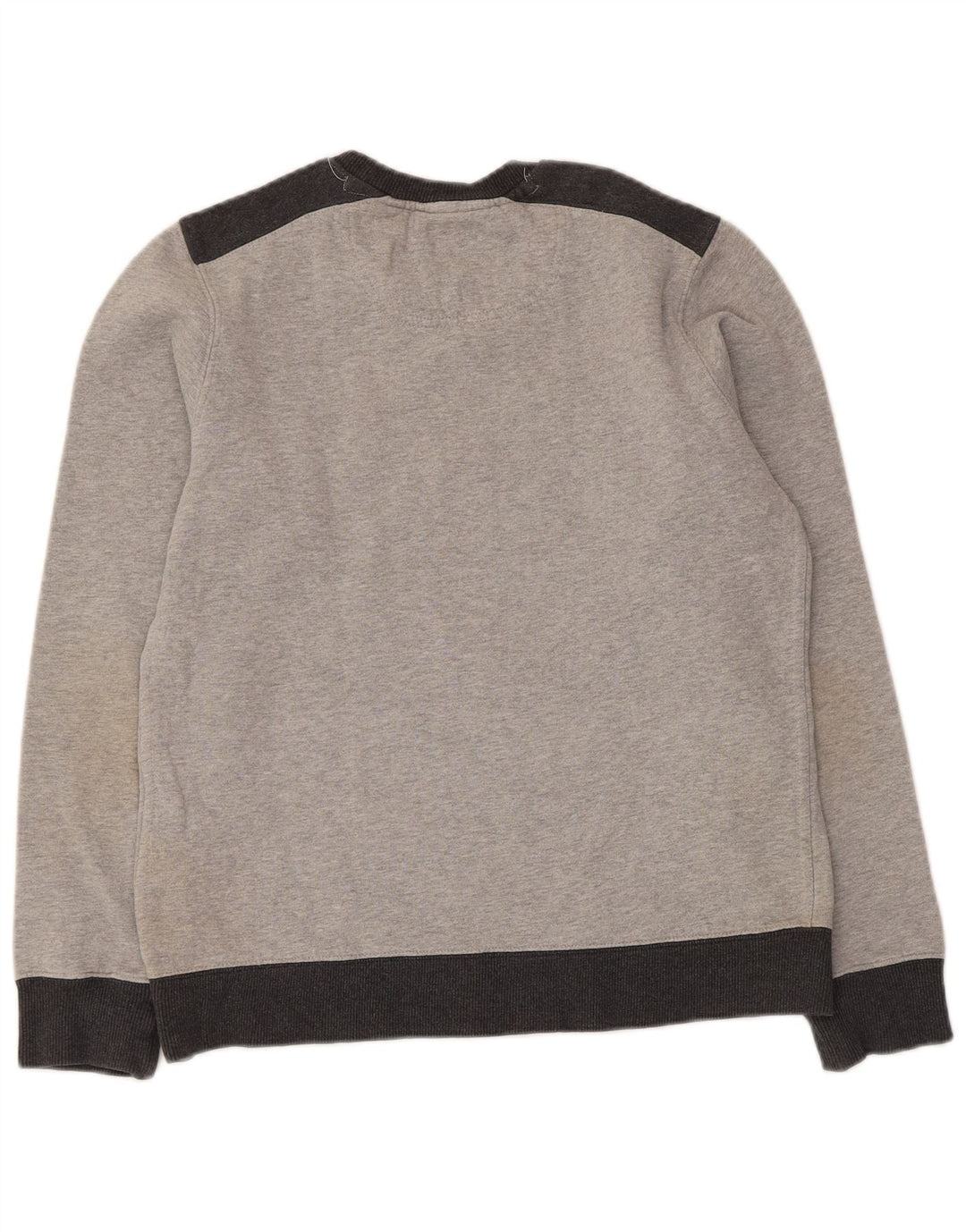 Converse feminino gráfico moletom jumper UK 14 cinza médio colorblock