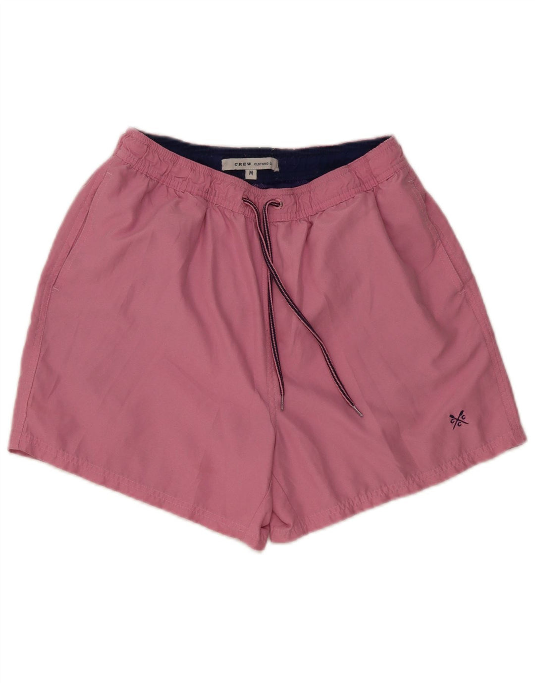 Shorts de natação masculinos Crew Clothing poliéster rosa médio