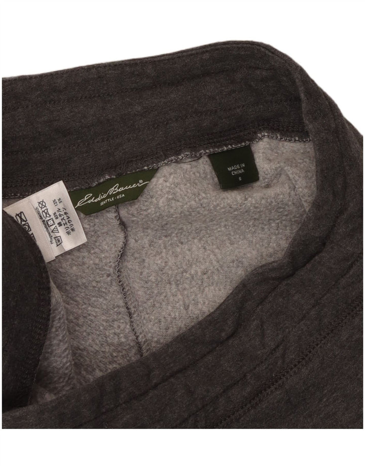 Calça de treino feminina EDDIE BAUER UK 10 algodão cinza pequeno