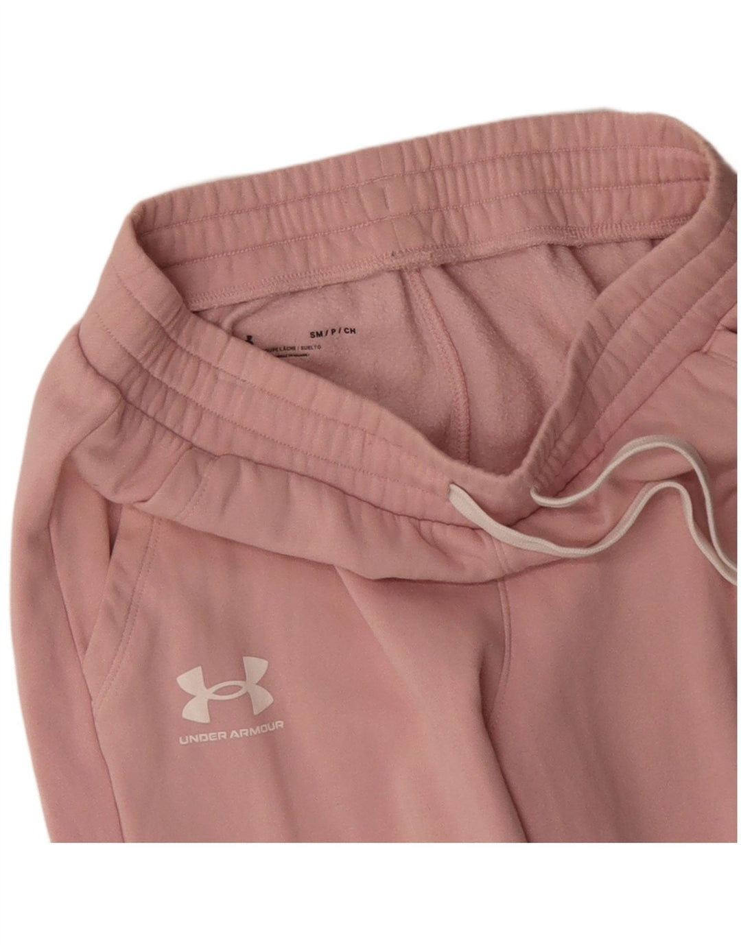 UNDER ARMOUR Calça de treino feminina Joggers UK 8 pequeno algodão rosa