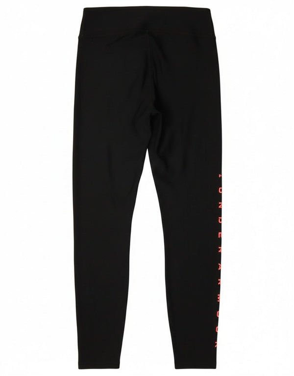 Under Armour Womens Graphic Leggings UK 12 Médio Preto Poliéster