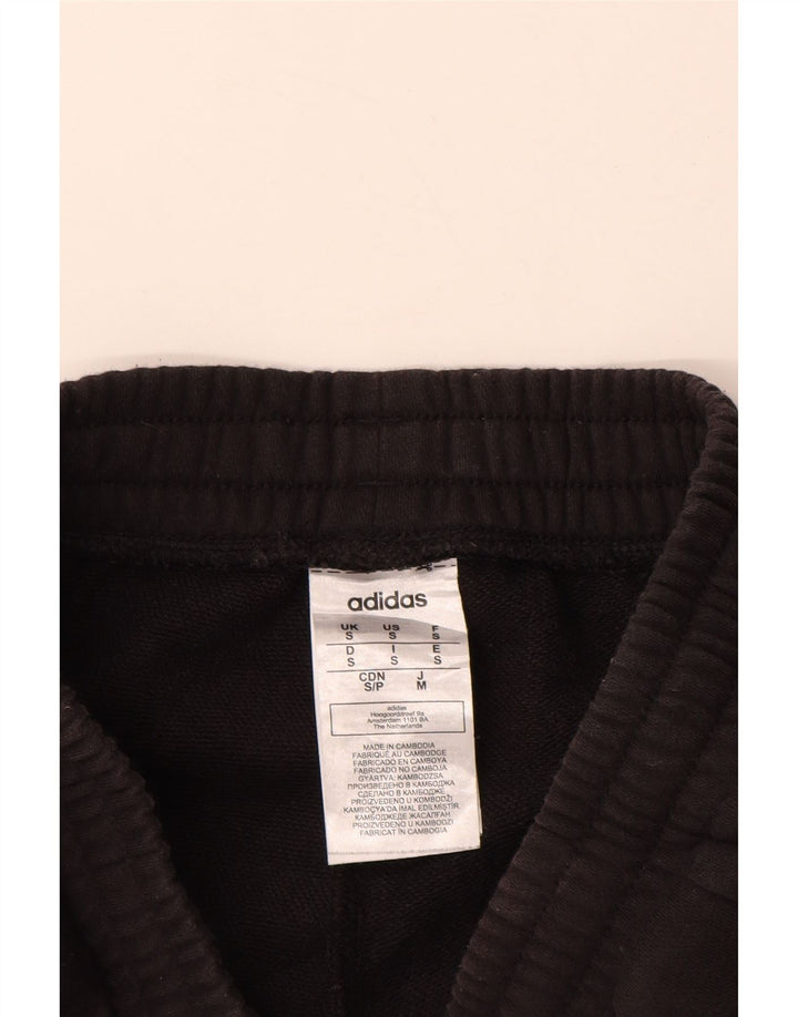 ADIDAS Mens Graphic Tracksuit Calças Joggers Pequeno Algodão Preto