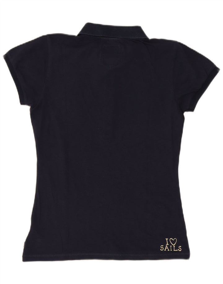Camisa pólo gráfica feminina North Sails Reino Unido 14 grande azul marinho