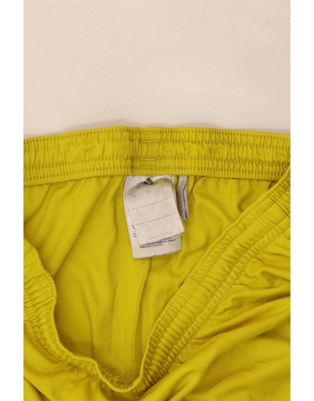ADIDAS Mens Climalite Sport Shorts Pequeno Poliéster Amarelo