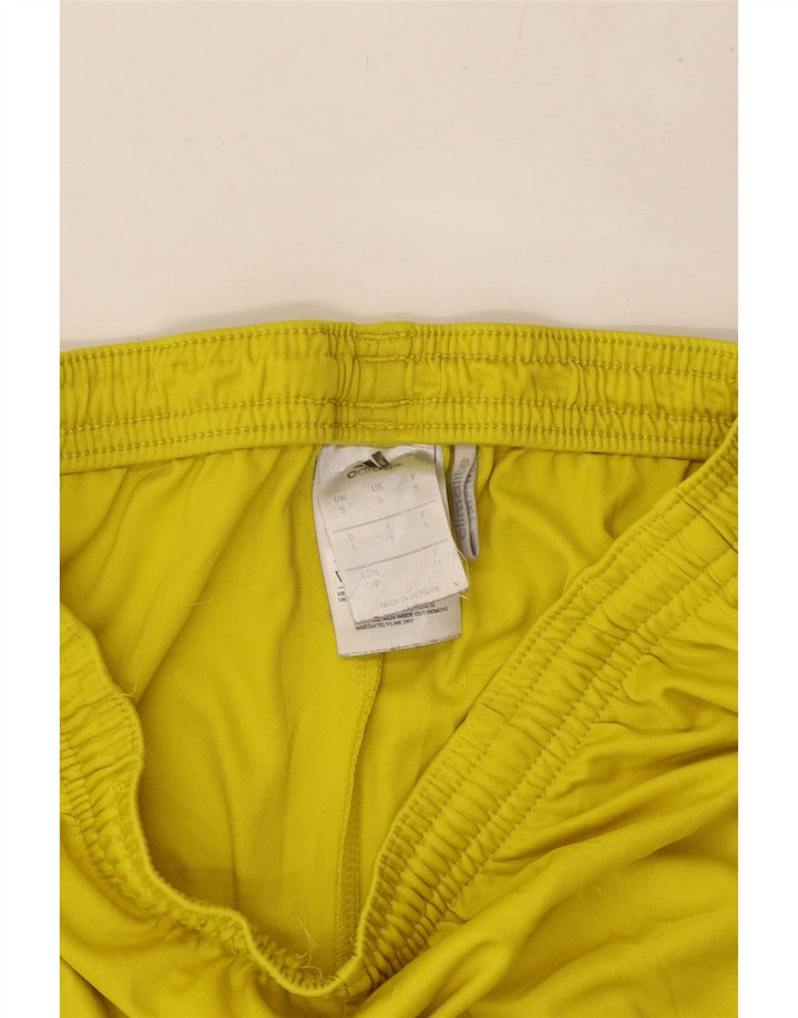 ADIDAS Mens Climalite Sport Shorts Pequeno Poliéster Amarelo