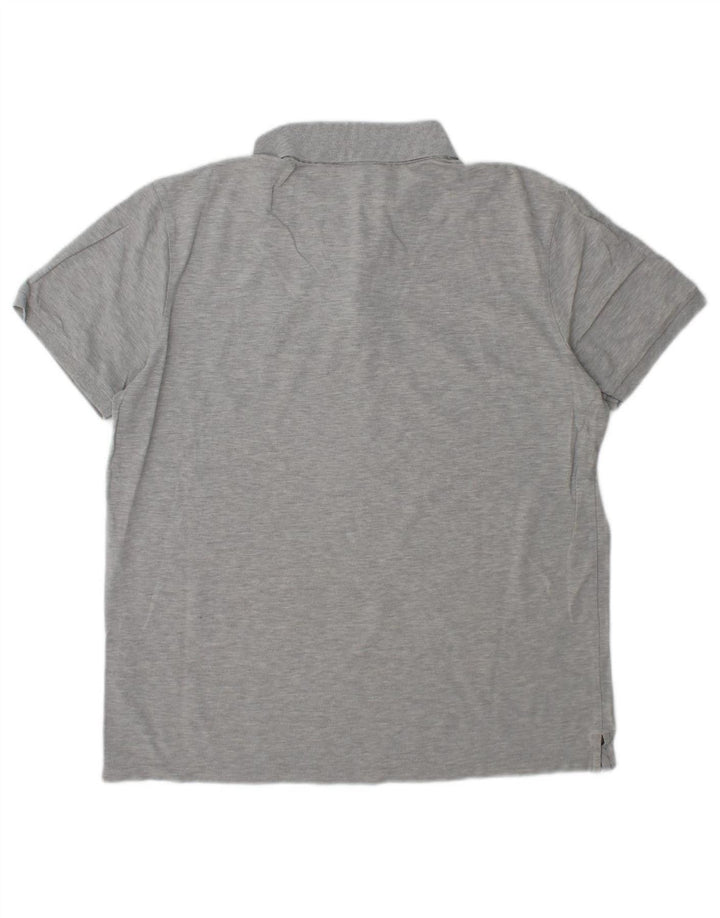 Camisa polo masculina de ajuste regular HUGO BOSS XL algodão cinza