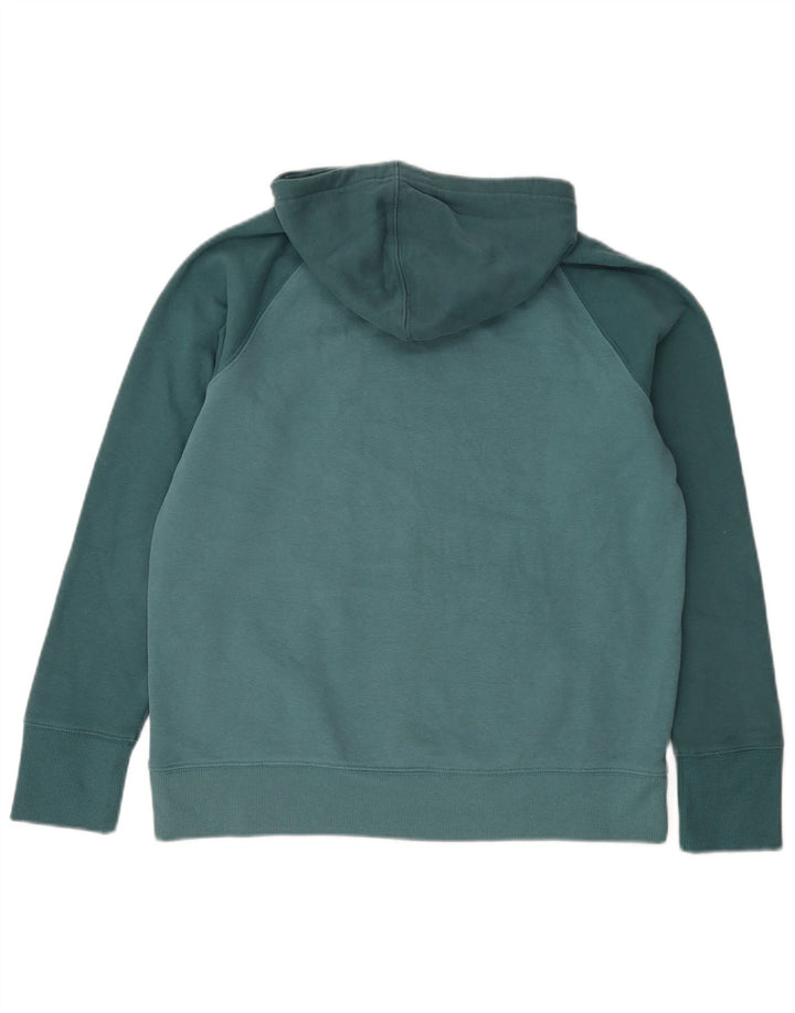 Jumper com capuz gráfico masculino Champion médio azul colorblock algodão