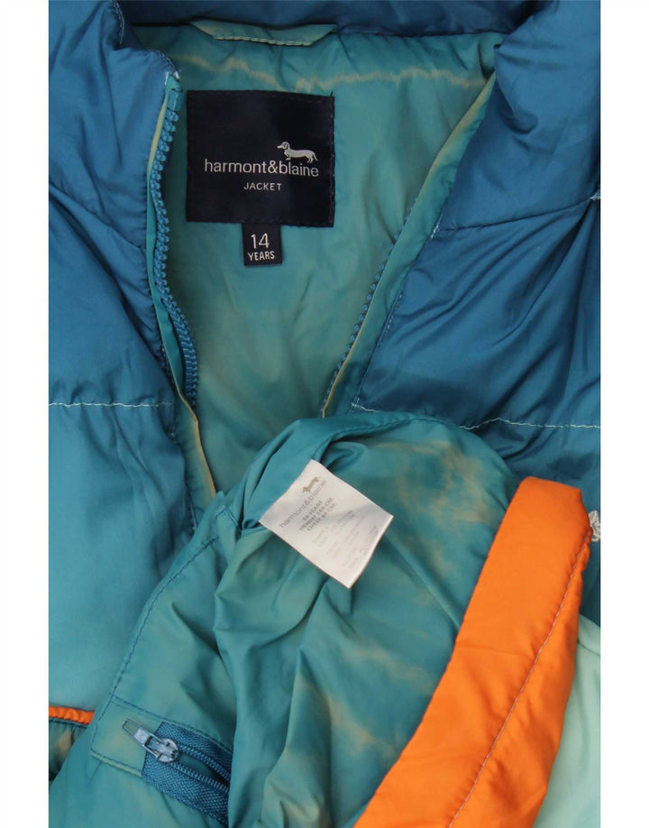 Jaqueta acolchoada para meninos Harmont & Blaine 13-14 anos tie-dye multicolorida