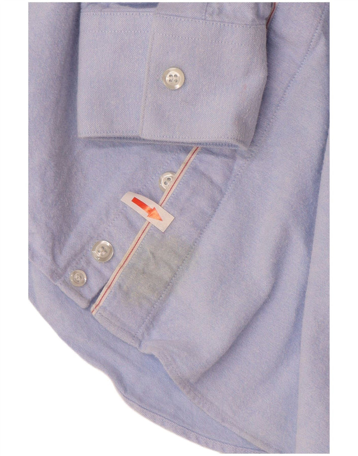 Camisa masculina EMPORIO ARMANI tamanho 39 15 1/2 azul médio