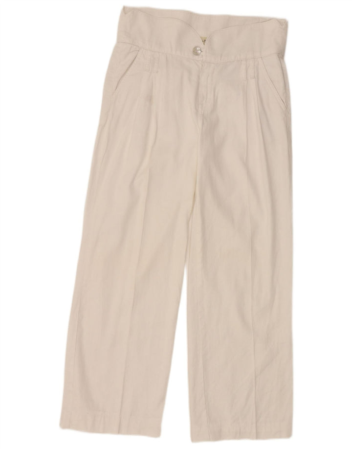 Calça chino feminina MASSIMO DUTTI W30 L27 branca