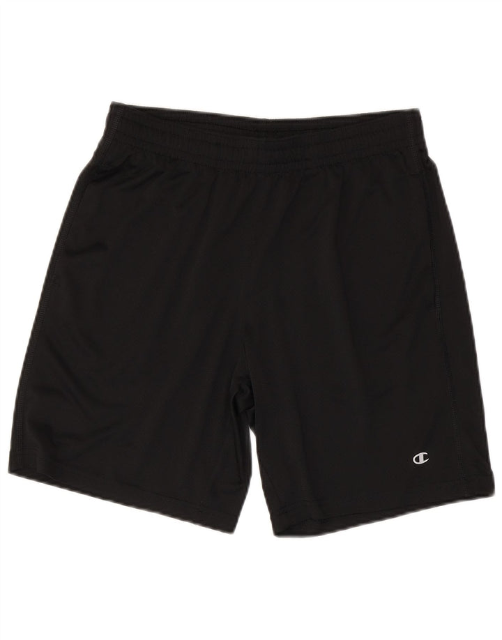 Shorts esportivos masculinos CHAMPION pequeno poliéster preto