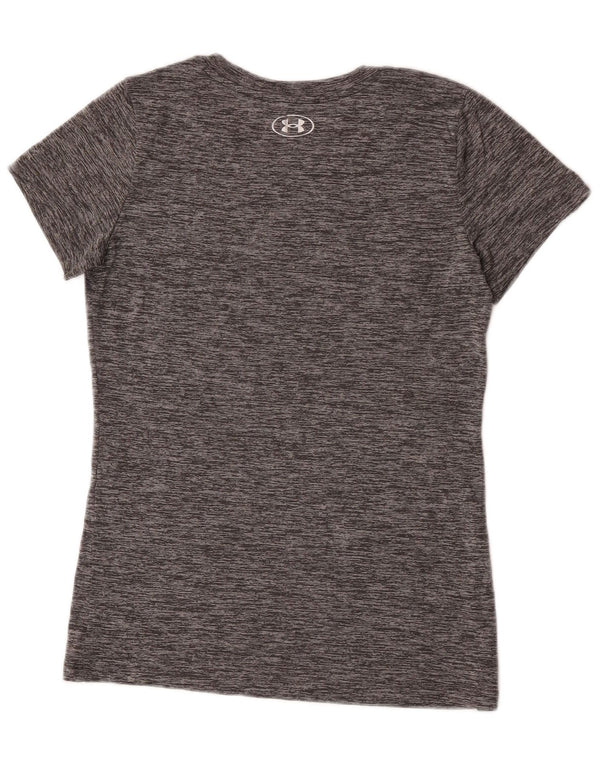 Camiseta feminina Under Armour Heat Gear Graphic UK 6 XS cinza manchado