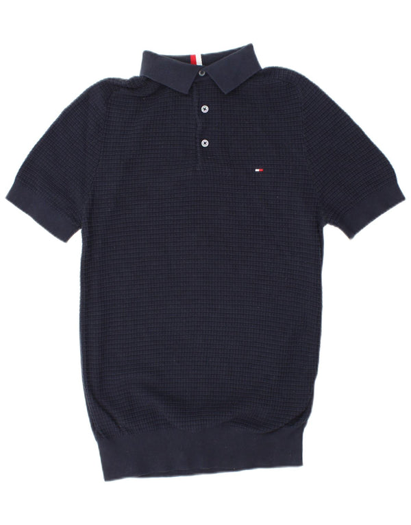 TOMMY HILFIGER Suéter masculino de manga curta com gola polo XS azul marinho
