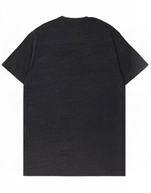 Camiseta masculina French Connection Top grande algodão manchado cinza