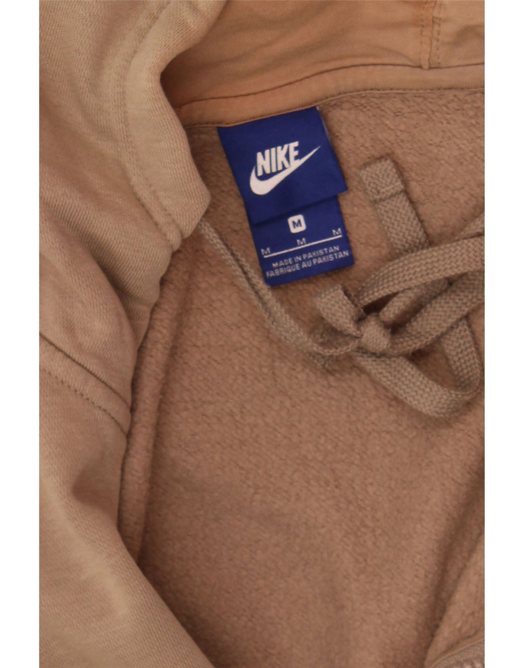Suéter NIKE masculino com capuz e zíper médio marrom algodão