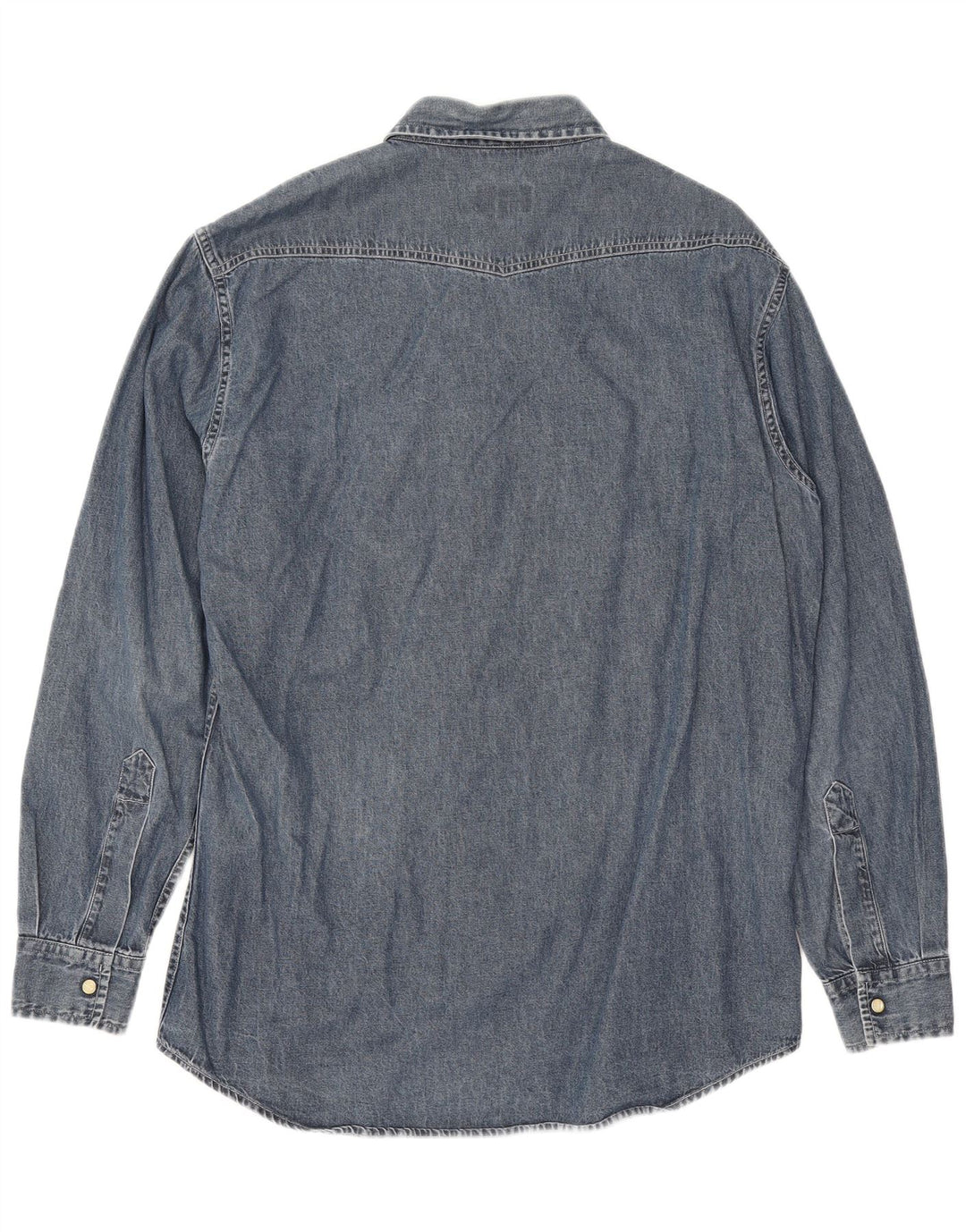 Camisa jeans masculina Brooksfield XL azul algodão
