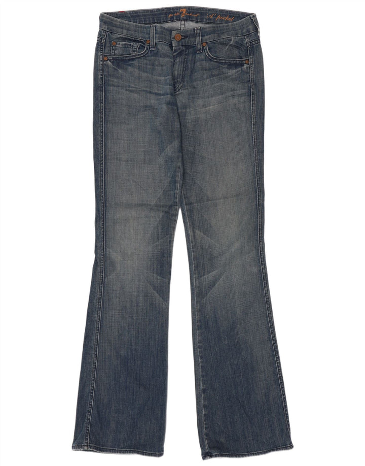7 For All Mankind Jeans feminino largo W32 L34 algodão azul