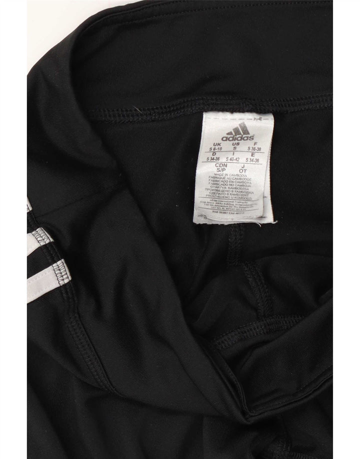 Leggings Adidas Femininas UK 8/10 Pequenas Poliéster Preto