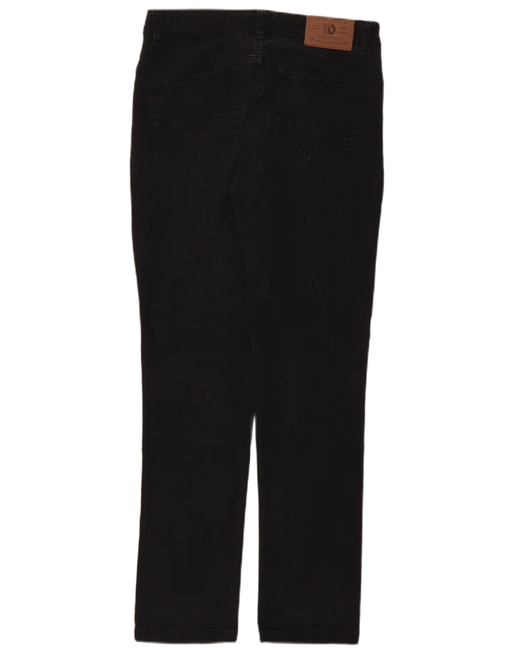 Dack's Mens Slim Fit Straight Jeans IT 46 Pequeno W30 L30 Algodão Preto