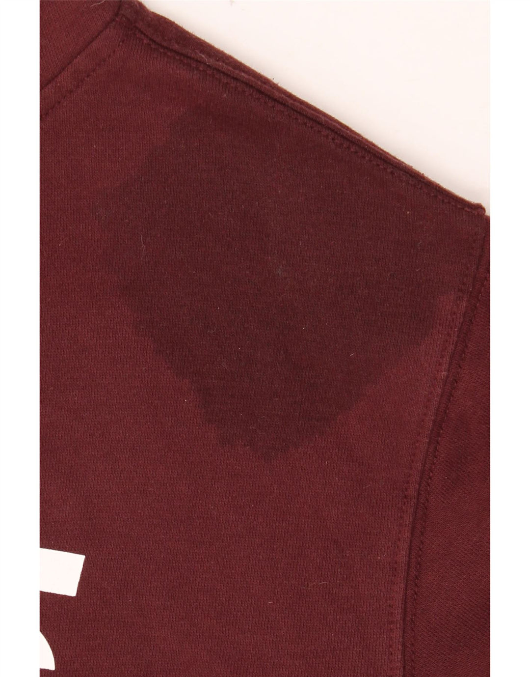 VANS Mens Graphic Hoodie Jumper Pequeno Algodão Borgonha