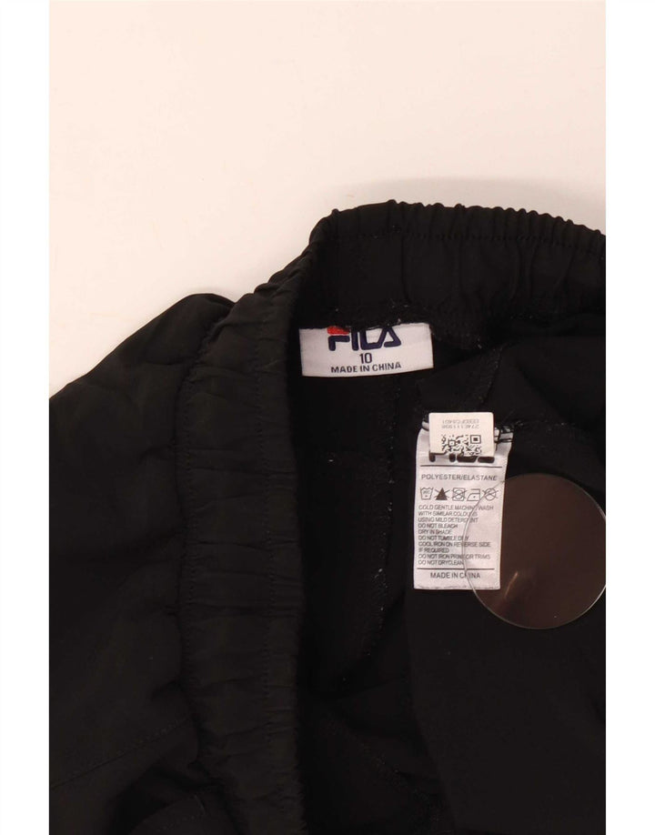 Shorts esportivo feminino Fila UK 10 pequeno poliéster preto