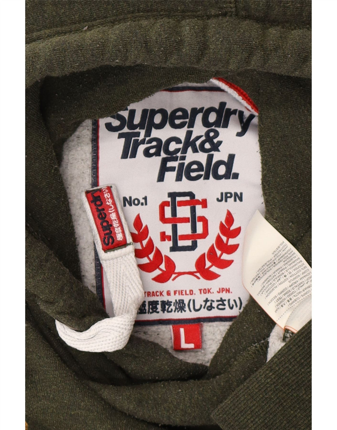 SUPERDRY moletom com capuz gráfico masculino grande algodão verde