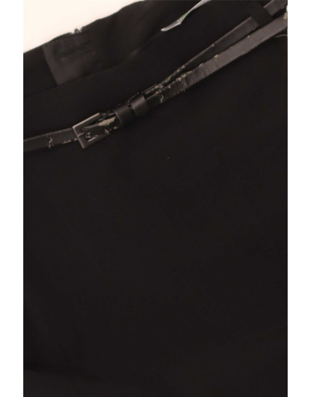 Saia lápis feminina Marks & Spencer Reino Unido 10 pequena W28 poliéster preto