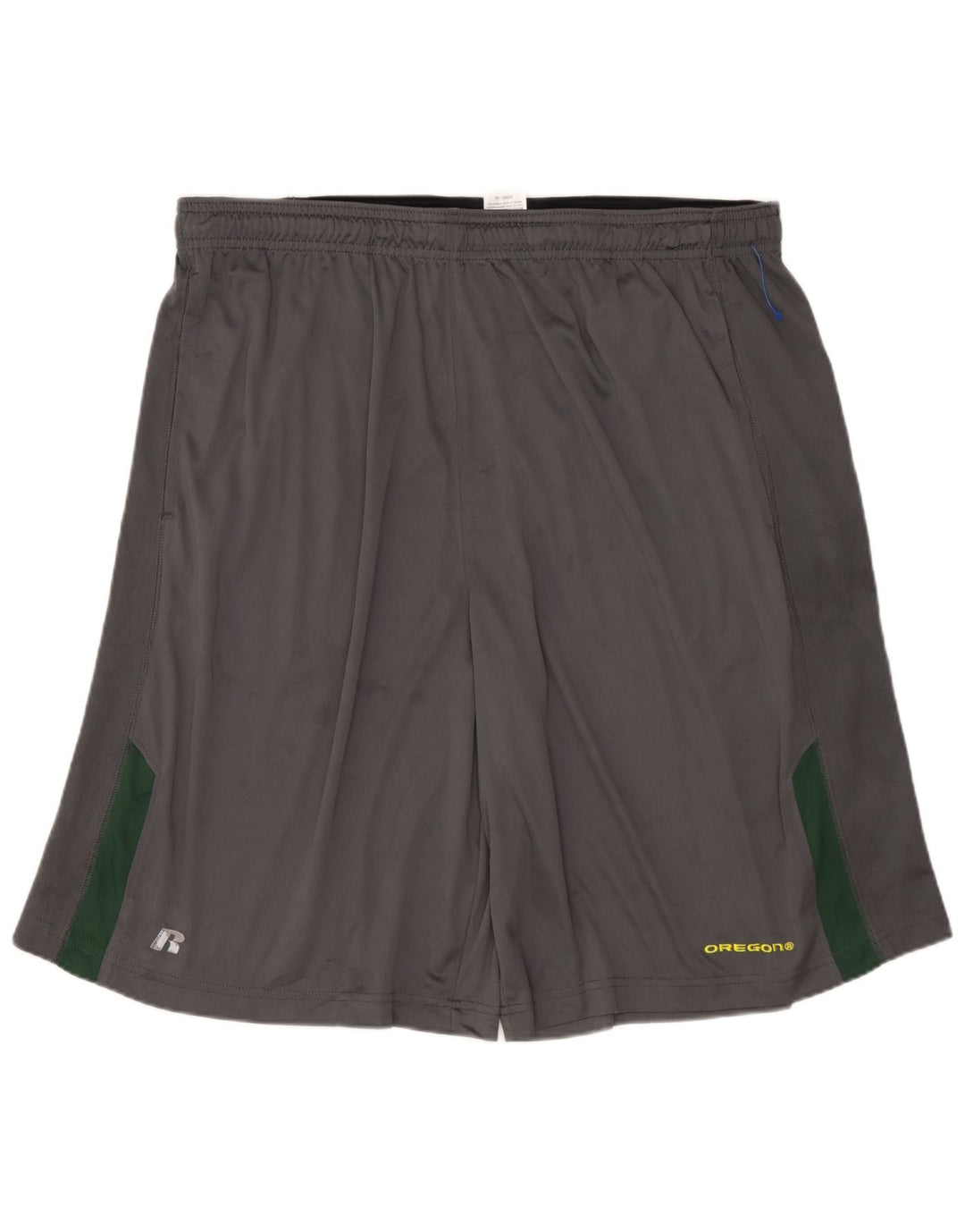 Shorts esportivos masculinos RUSSELL ATLÉTICOS 2XL poliéster colorblock cinza