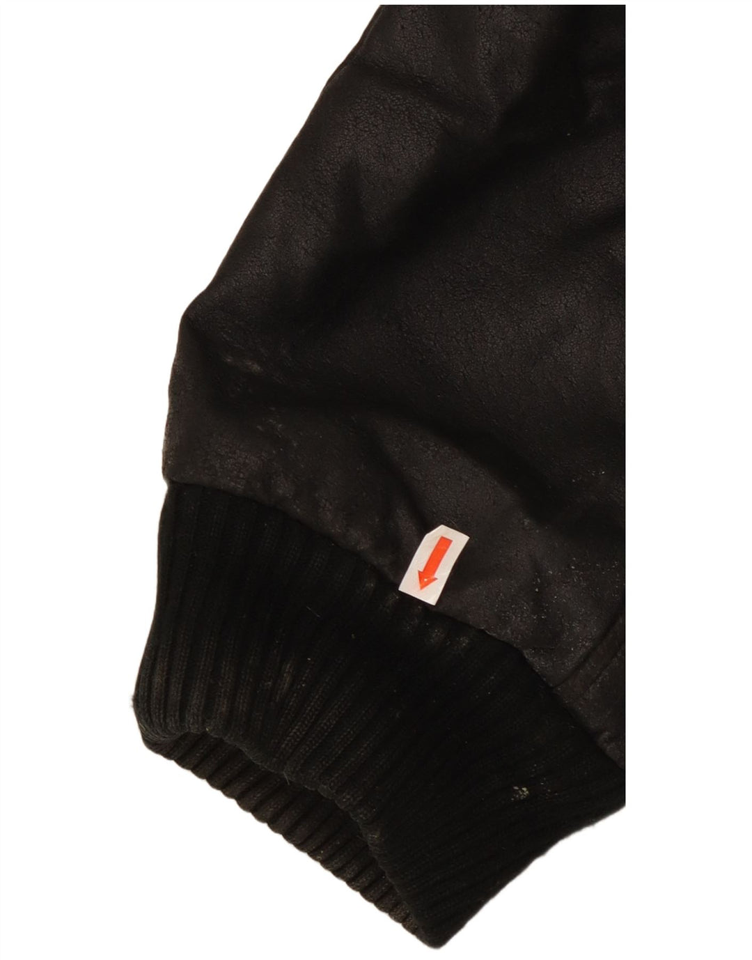 Jaqueta de couro masculina vintage IT 56 3XL couro preto