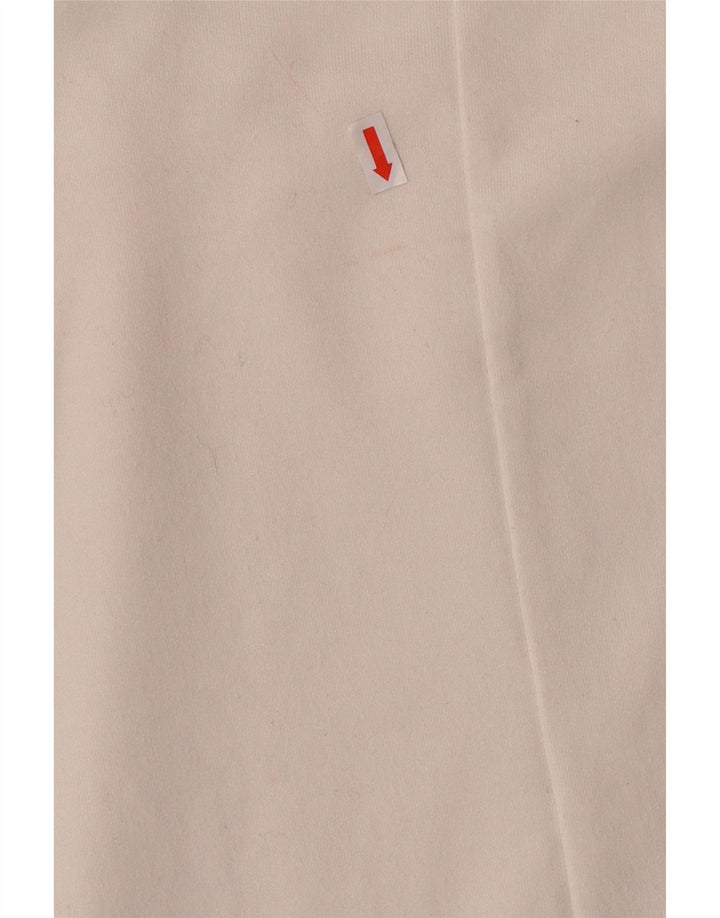 ZARA moletom feminino oversized jumper UK 14 médio branco colorblock