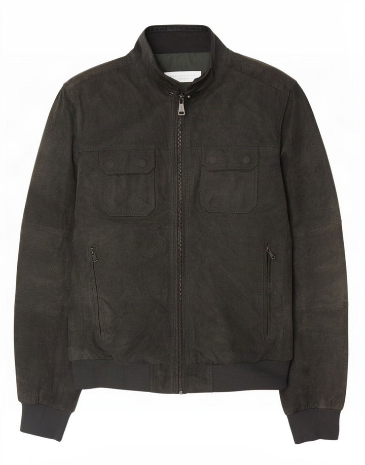 Jaqueta bomber masculina de camurça Conbipel IT 54 XL verde
