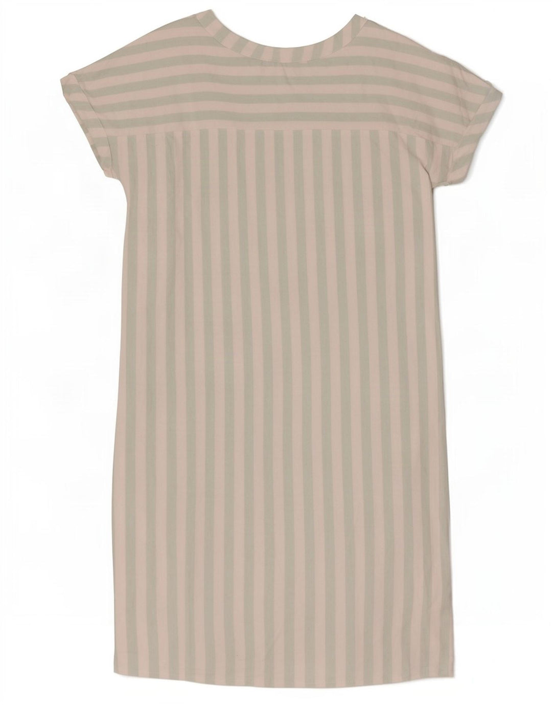 Vestido feminino Max Mara Shift EU 42 grande acetato listrado branco