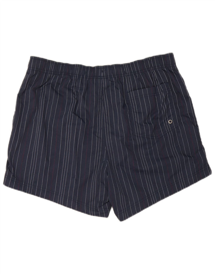 Shorts de natação masculino Champion XL azul marinho listrado poliamida