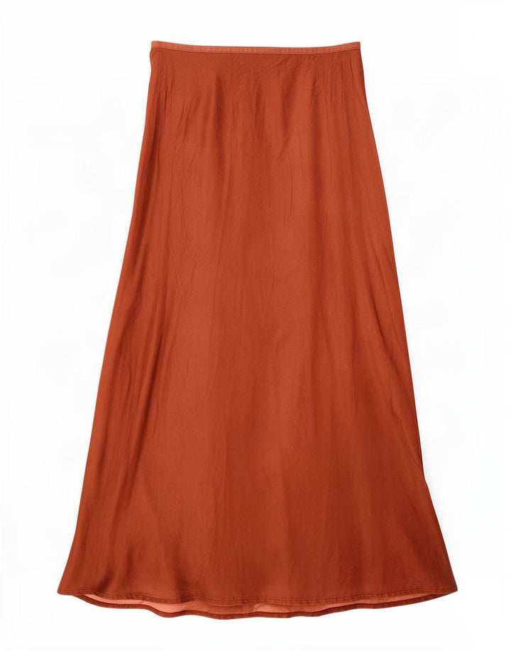 Saia feminina Zara A-Line médio W30 marrom
