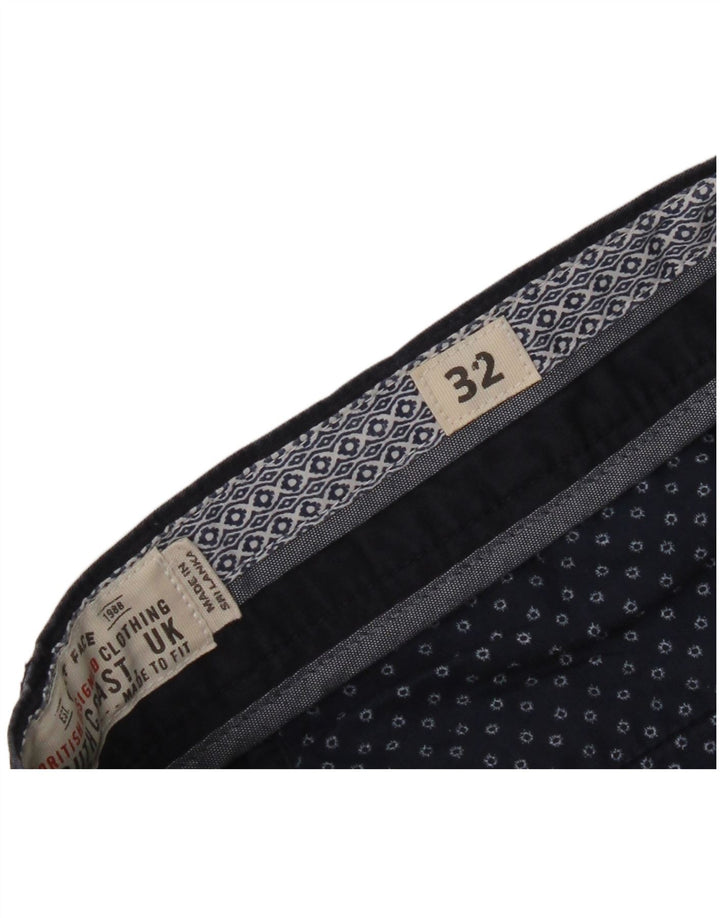 Shorts Chino Masculino Fat Face W32 Algodão Azul Marinho Médio
